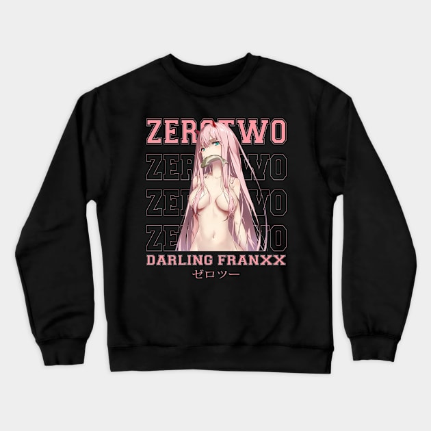 Zero Two Crewneck Sweatshirt by ANIME FANS